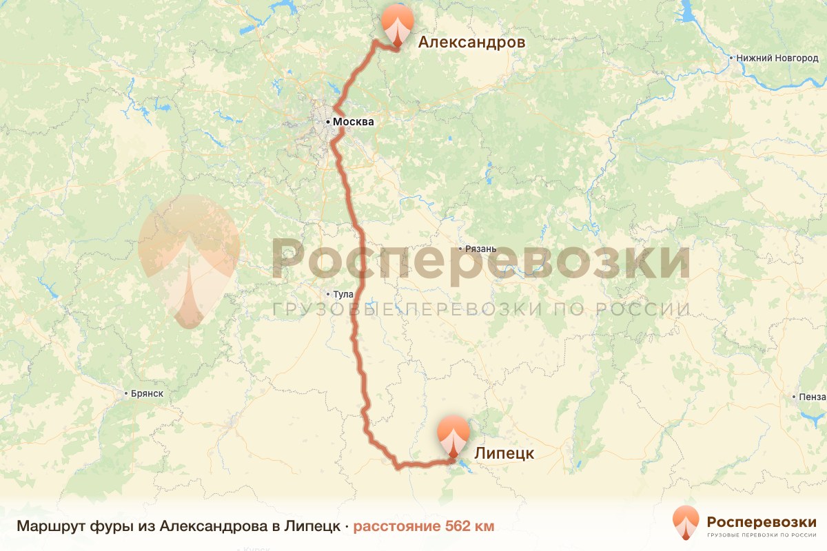 Фура Александров Липецк