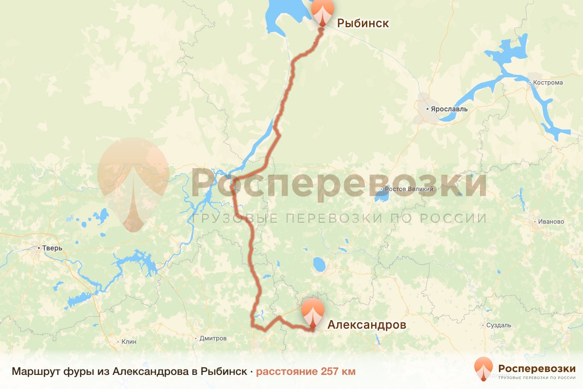 Фура Александров Рыбинск