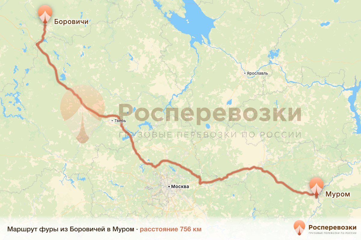 Фура Боровичи Муром