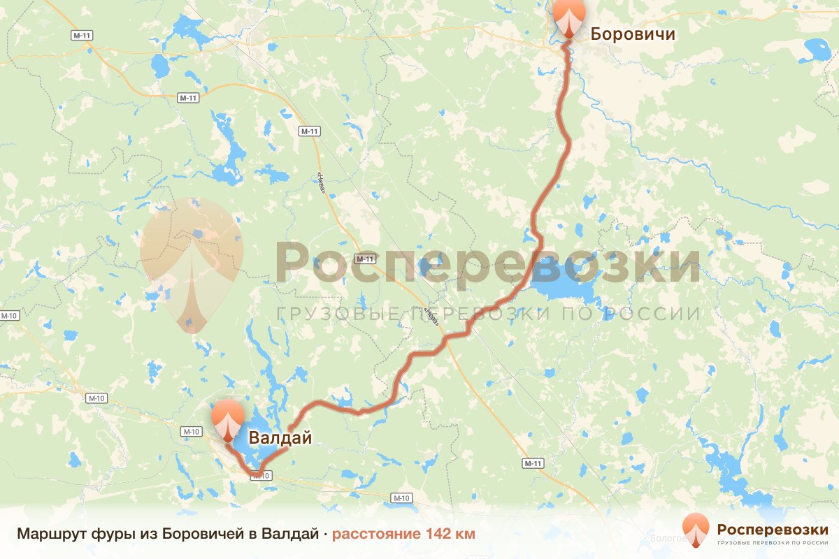 Фура Боровичи Валдай