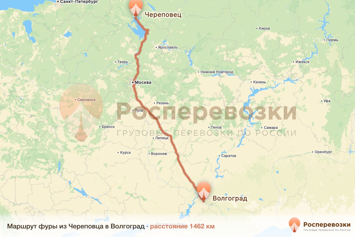 Фура Череповец Волгоград