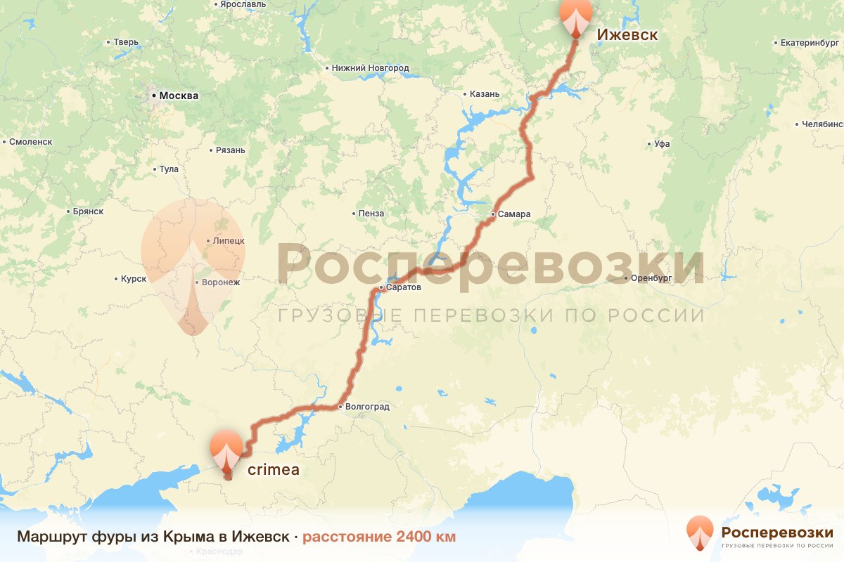 Фура Крым Ижевск