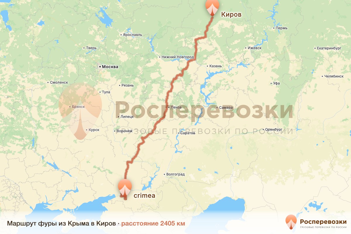 Фура Крым Киров