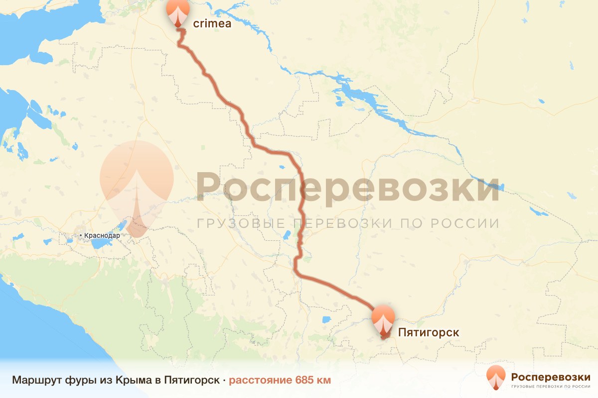 Фура Крым Пятигорск