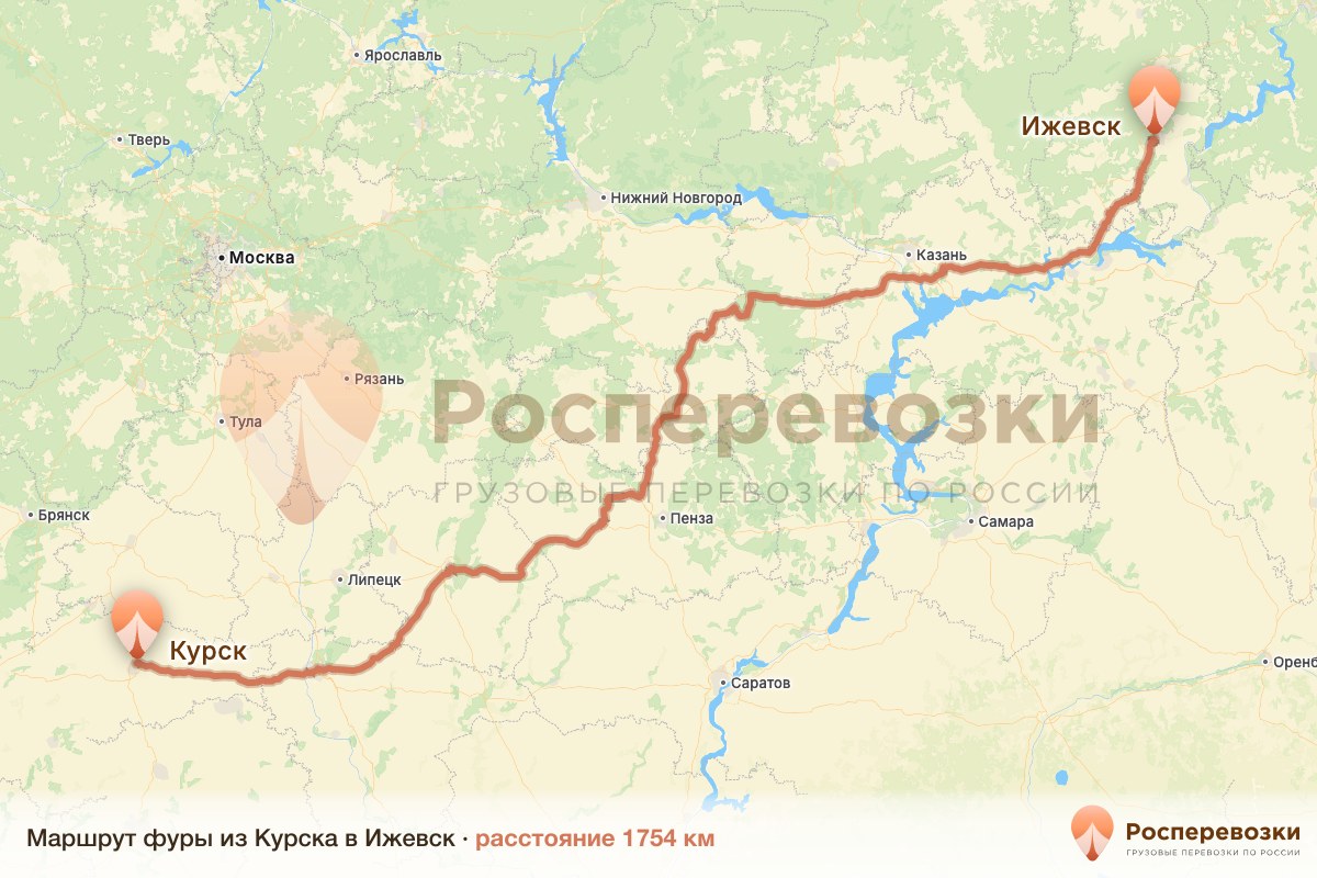 Фура Курск Ижевск