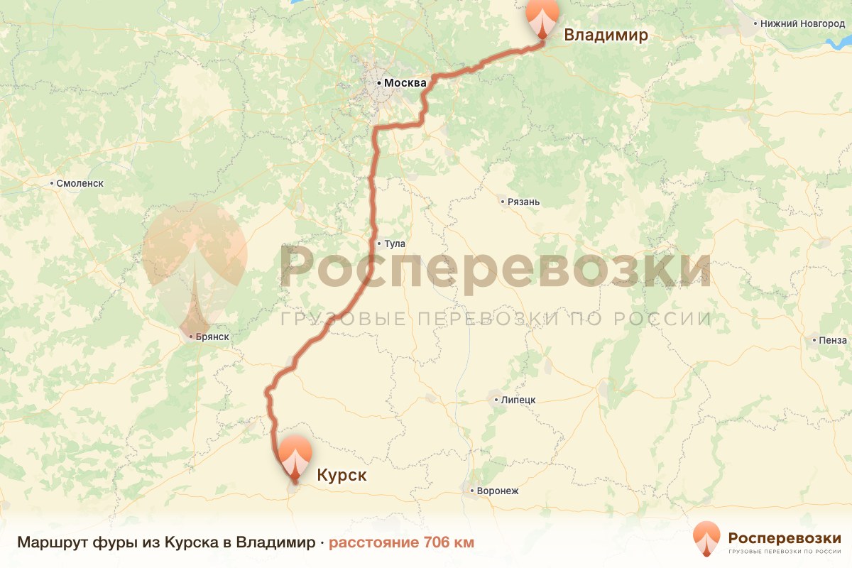 Фура Курск Владимир