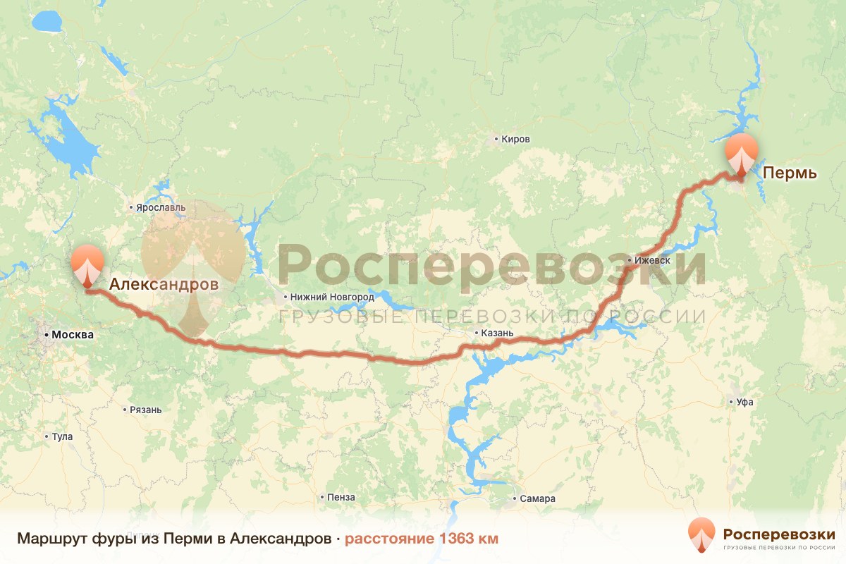 Фура Пермь Александров