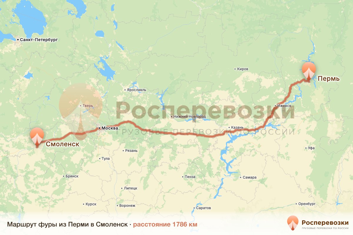 Фура Пермь Смоленск