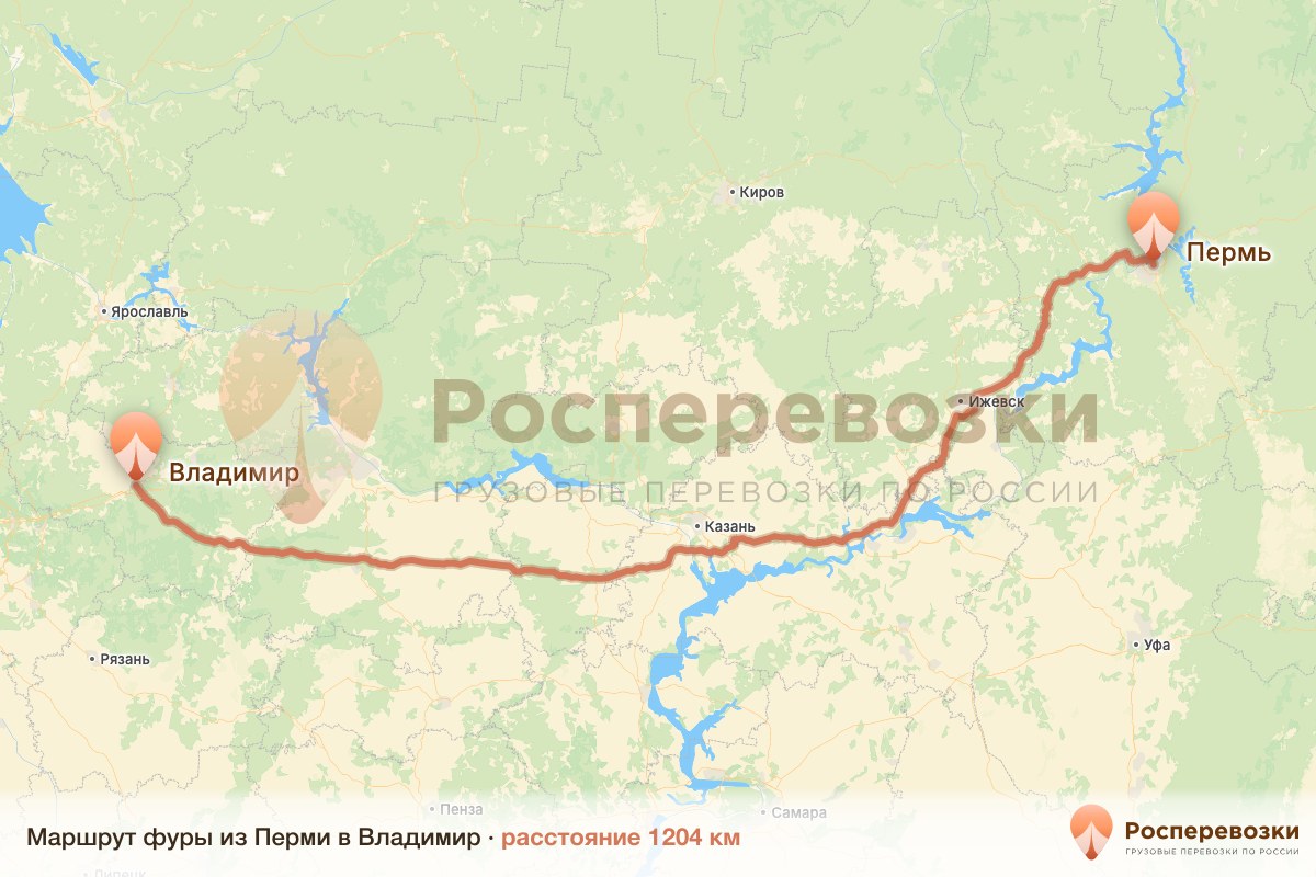Фура Пермь Владимир
