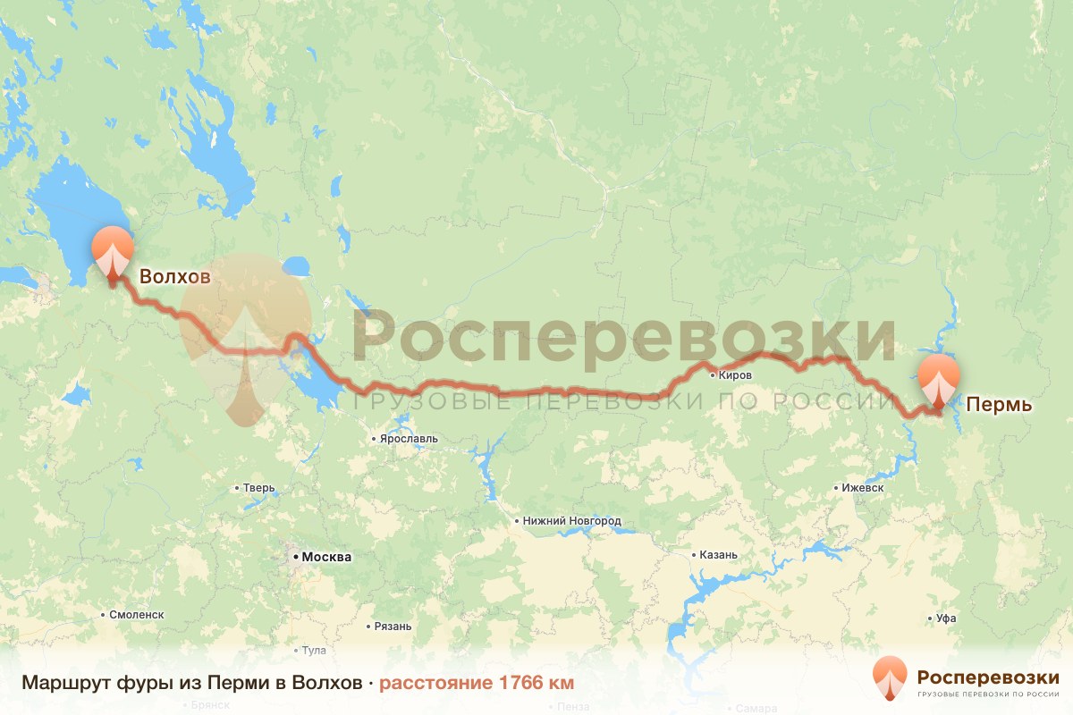 Фура Пермь Волхов