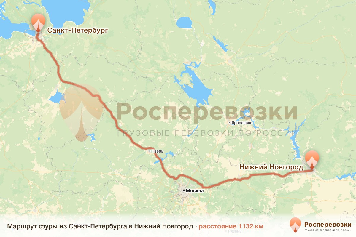 Фура Санкт-Петербург Нижний Новгород