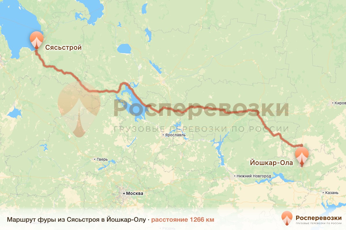 Фура Сясьстрой Йошкар-Ола