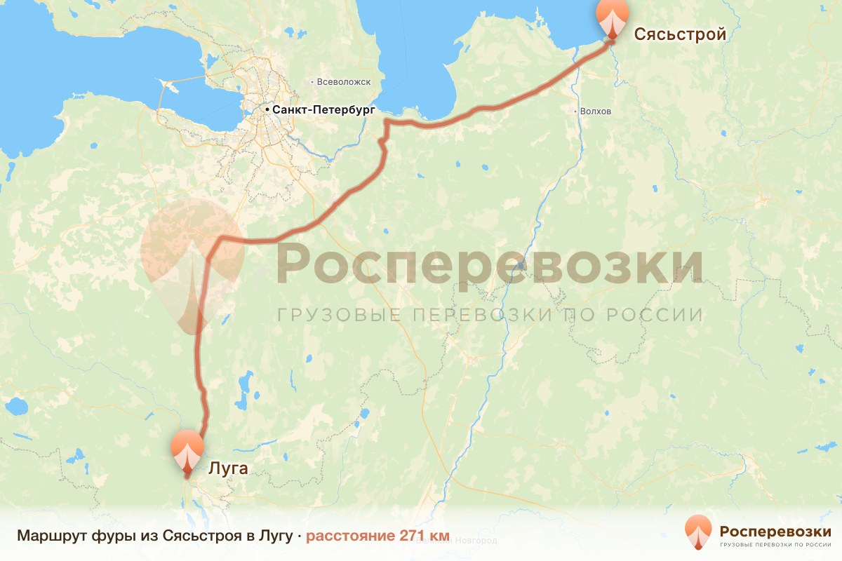 Фура Сясьстрой Луга