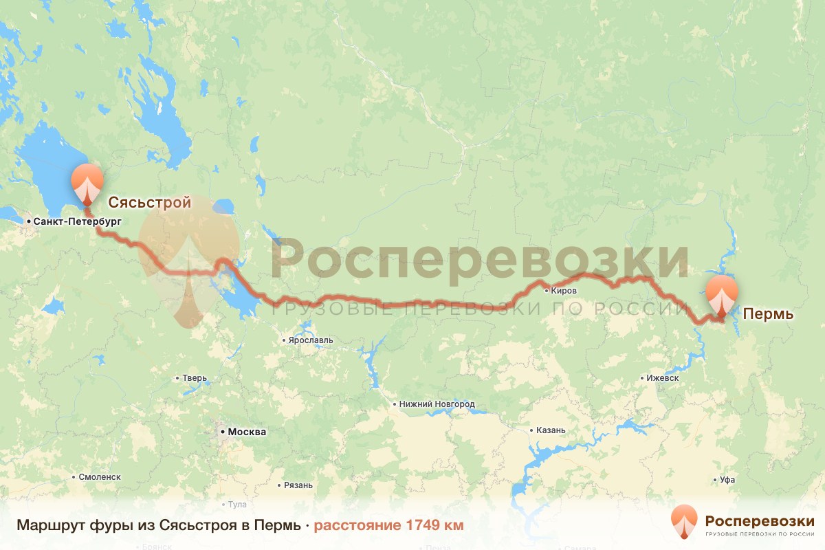 Фура Сясьстрой Пермь