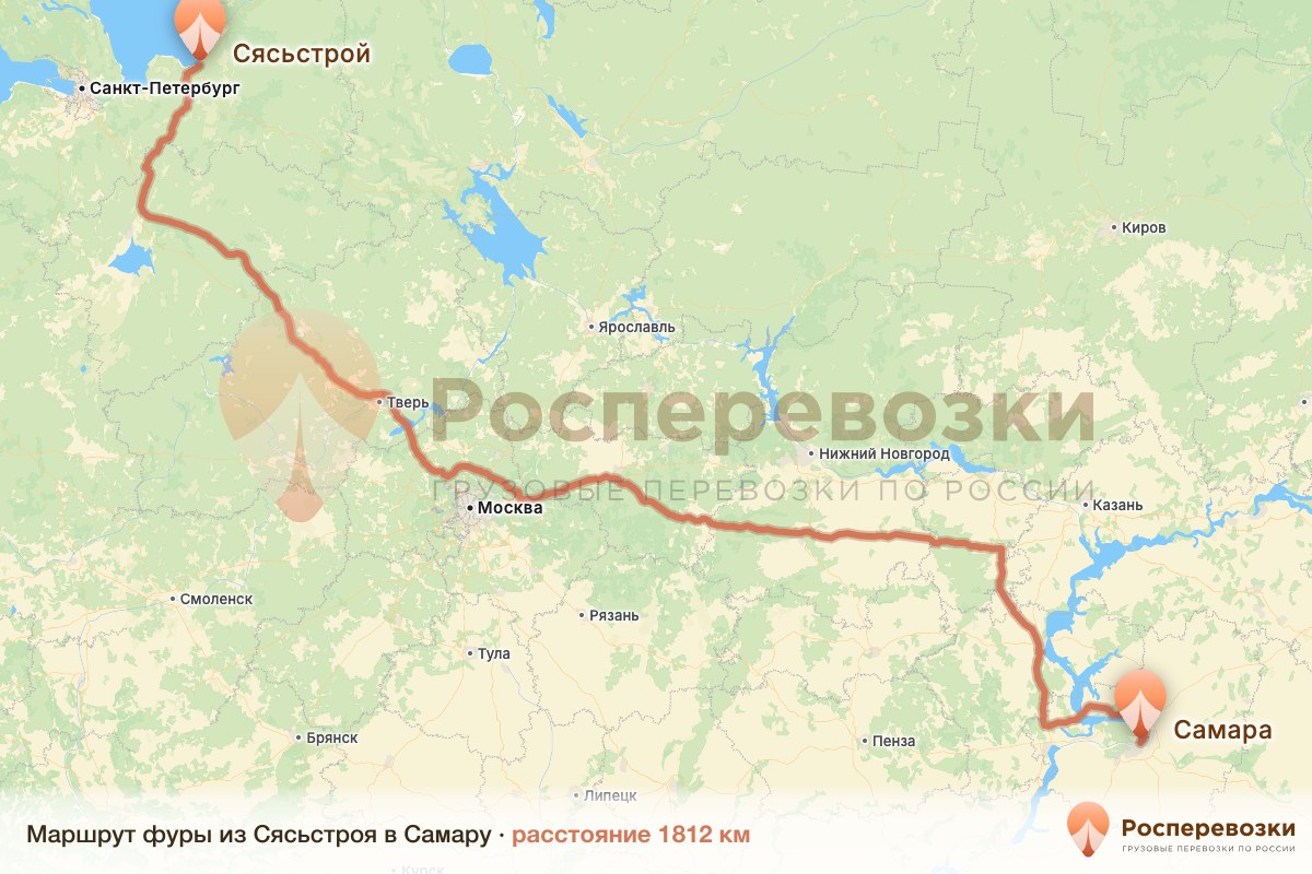 Фура Сясьстрой Самара