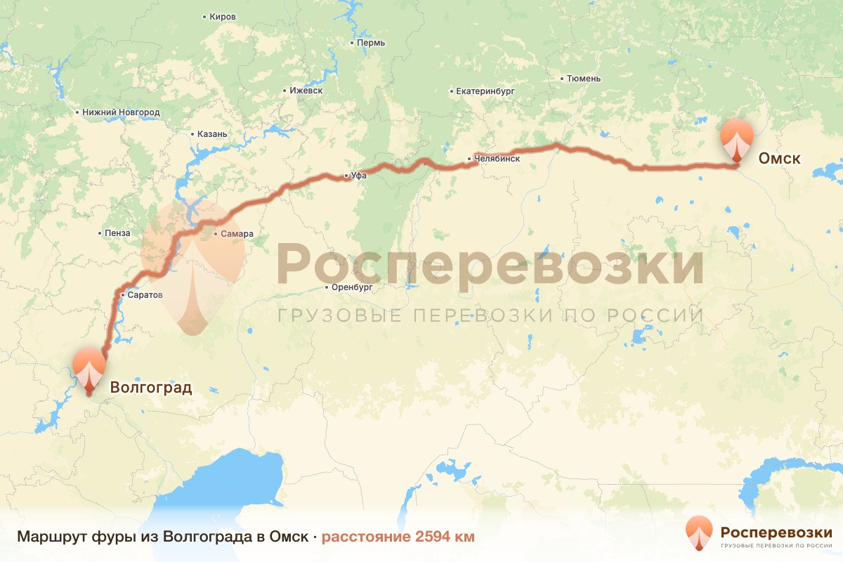 Фура Волгоград Омск