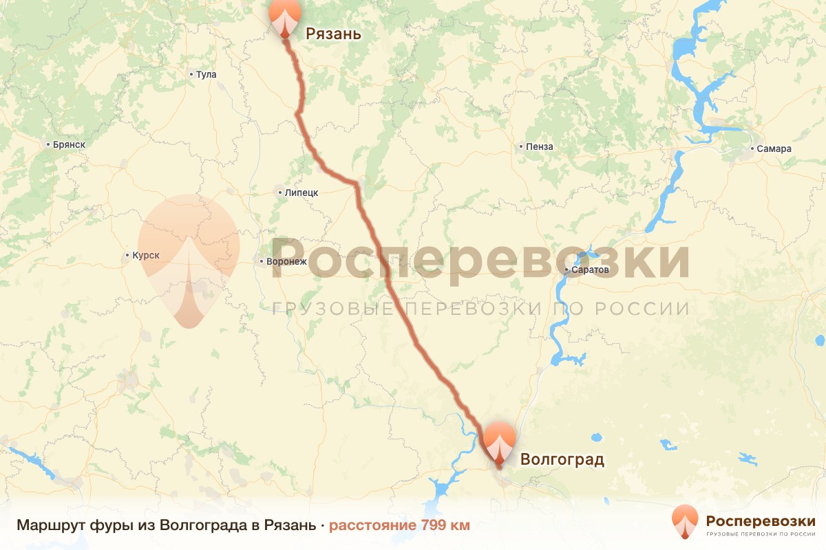 Фура Волгоград Рязань