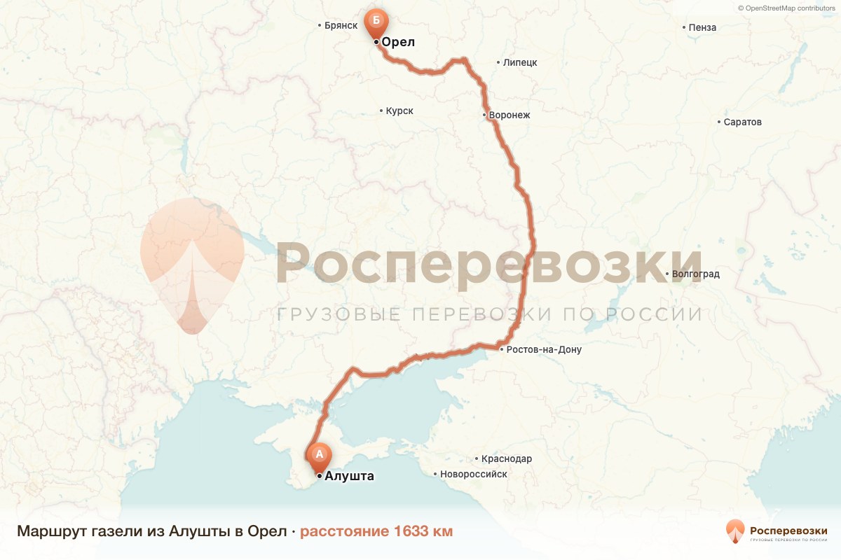 Газель Алушта Орел