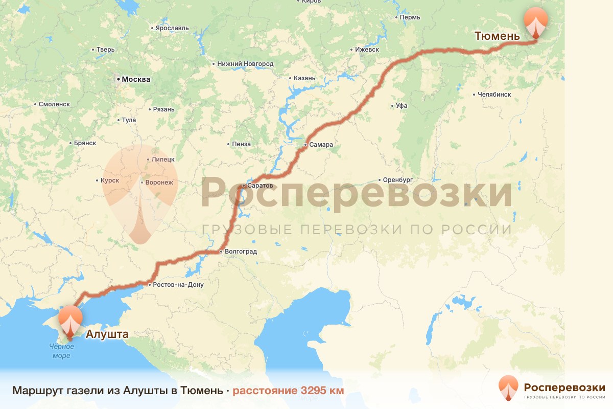 Газель Алушта Тюмень
