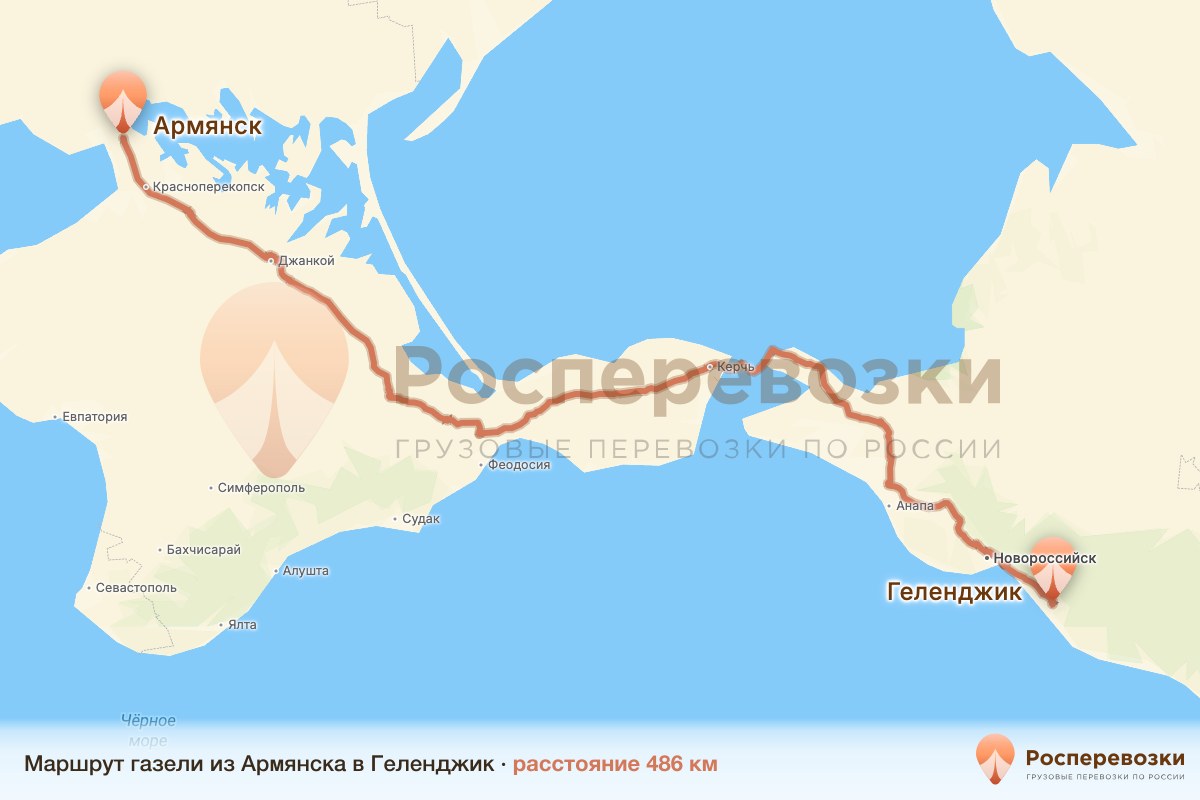 Газель Армянск Геленджик