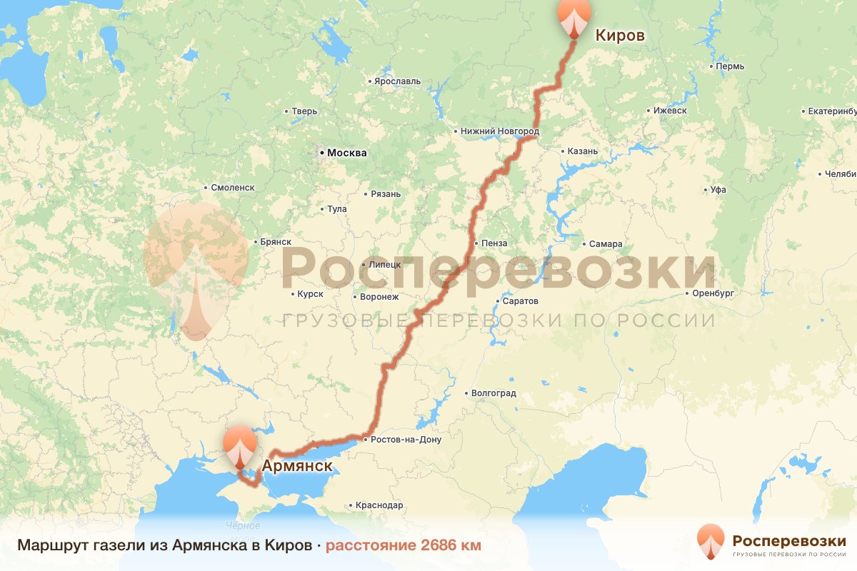 Газель Армянск Киров
