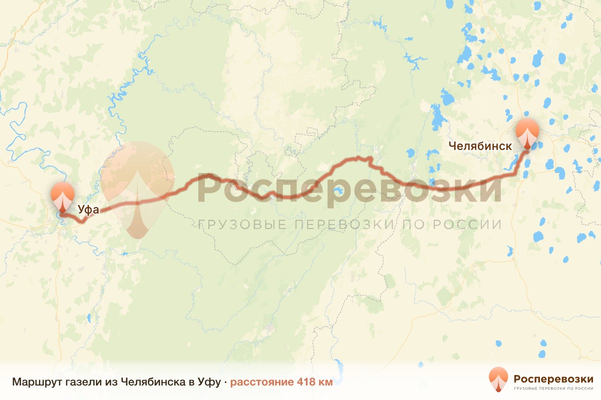 Газель Челябинск Уфа