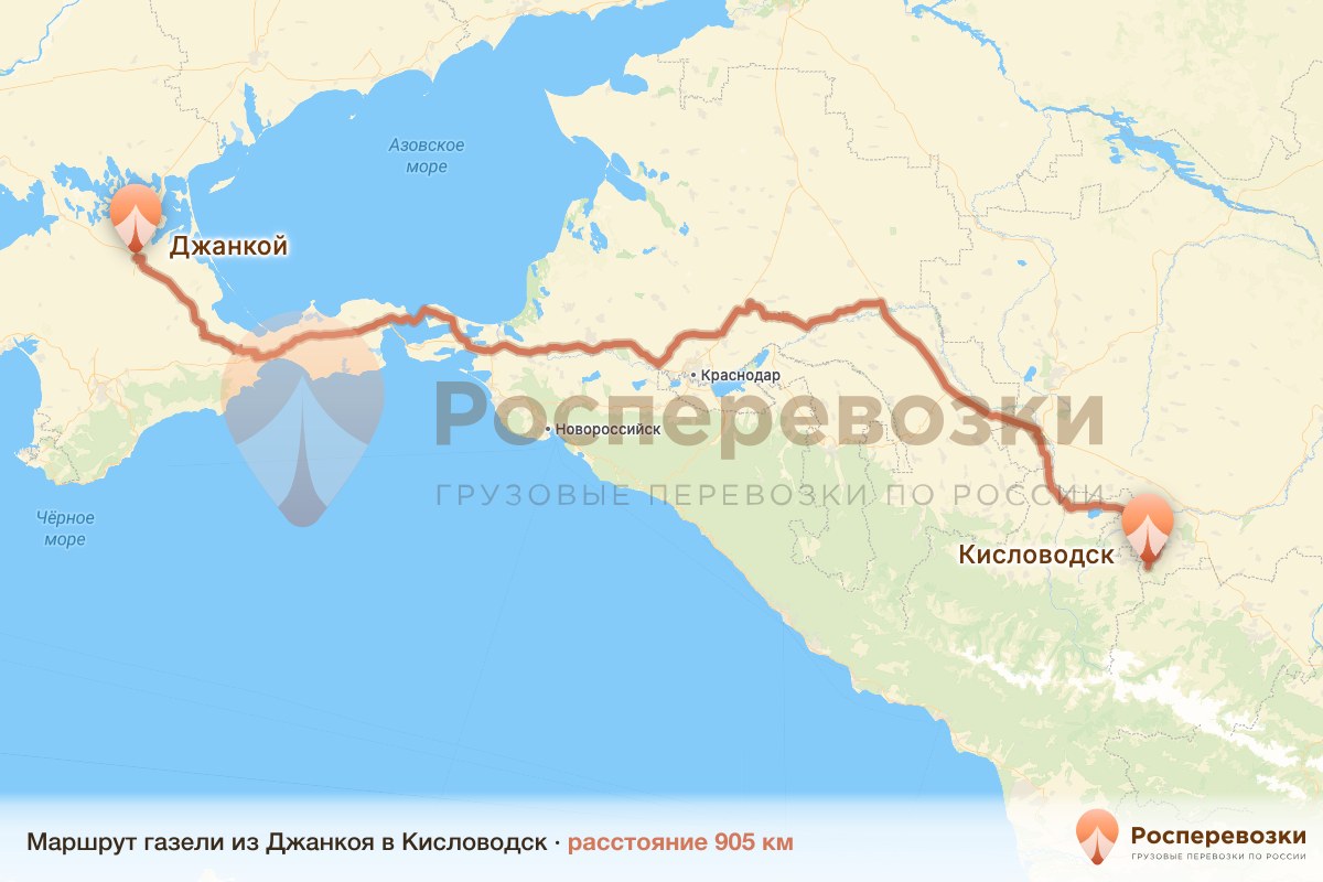 Газель Джанкой Кисловодск