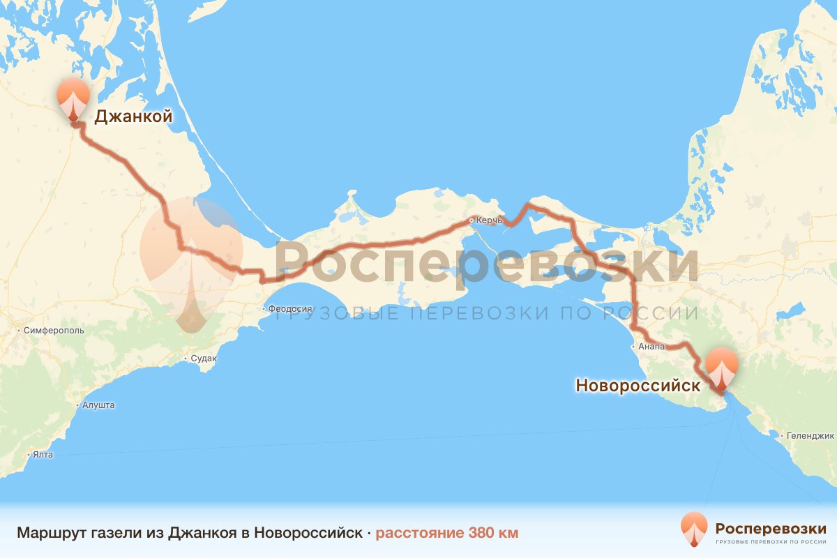 Газель Джанкой Новороссийск