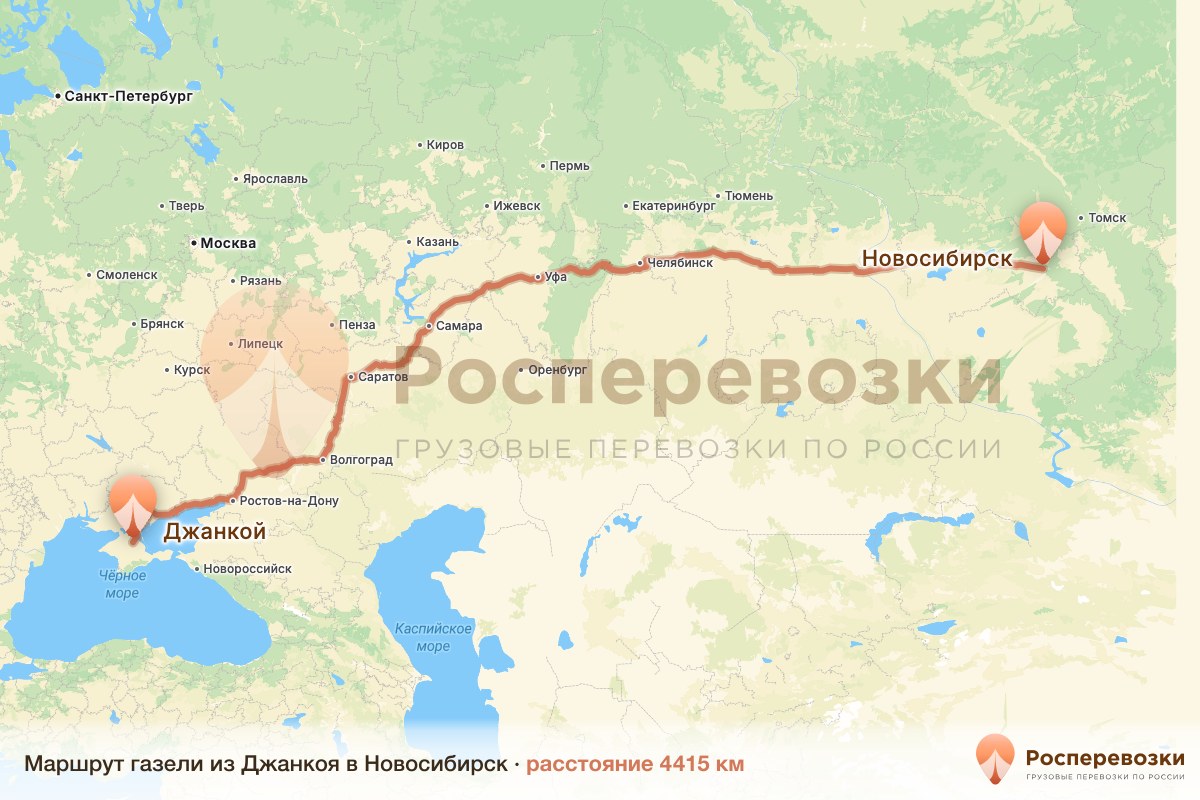 Газель Джанкой Новосибирск