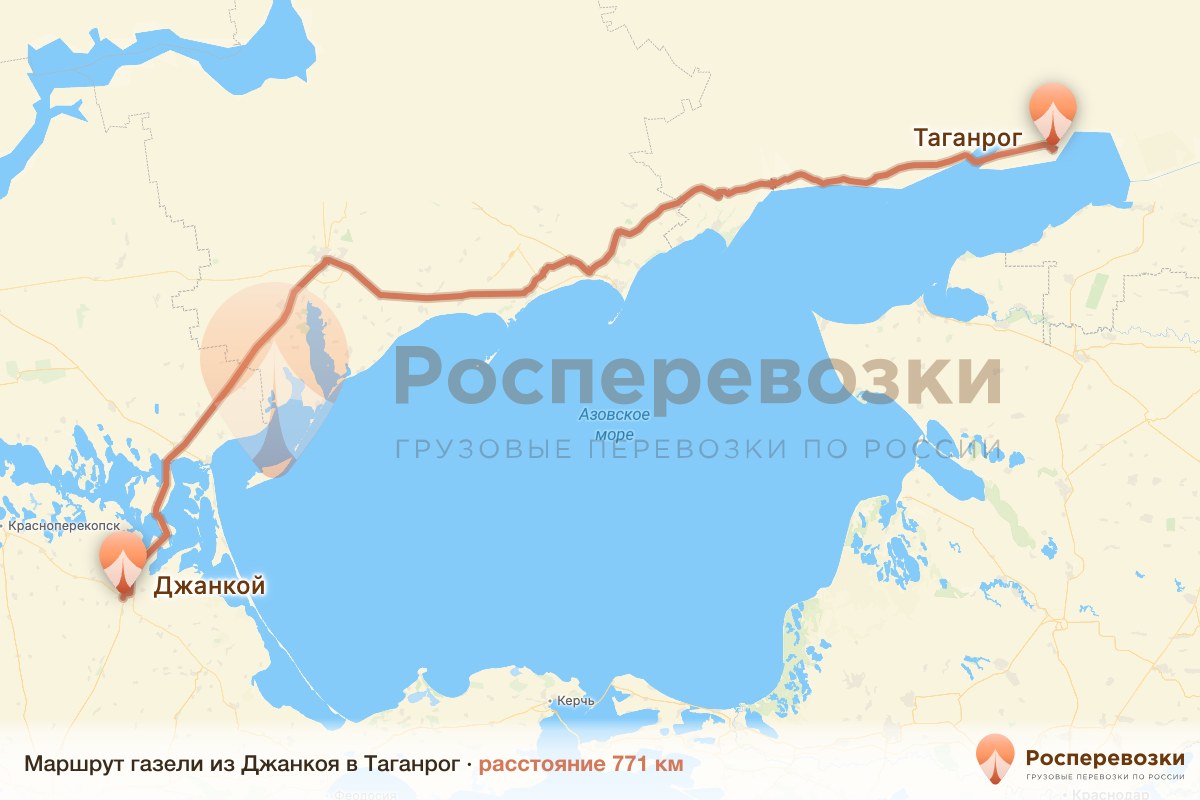 Газель Джанкой Таганрог