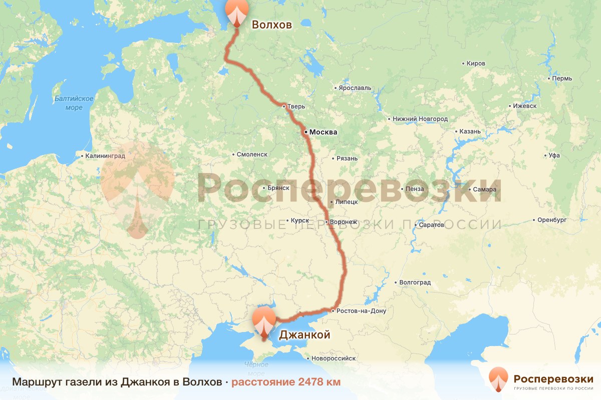 Газель Джанкой Волхов