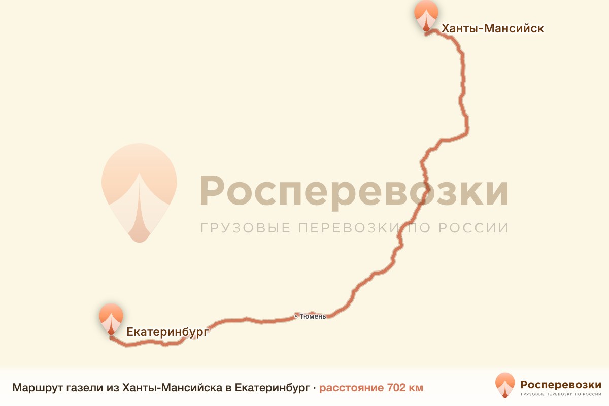 Газель Ханты-Мансийск Екатеринбург