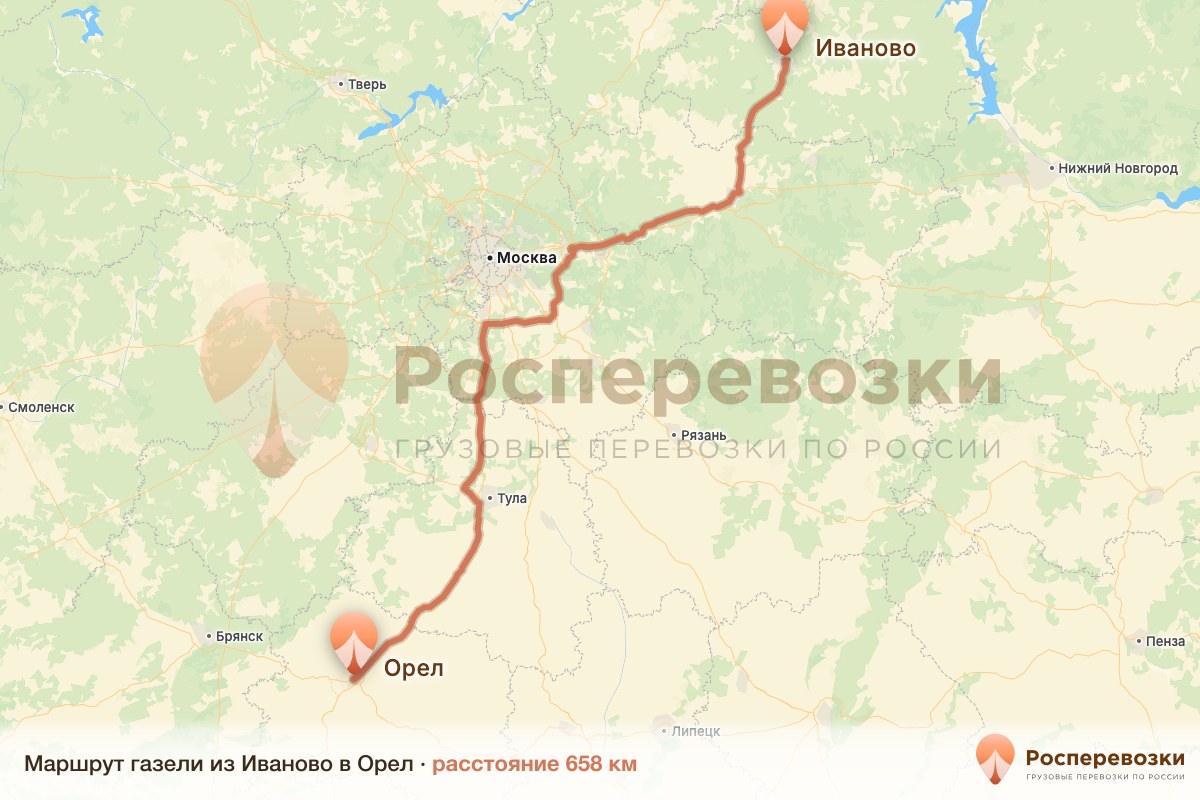 Газель Иваново Орел