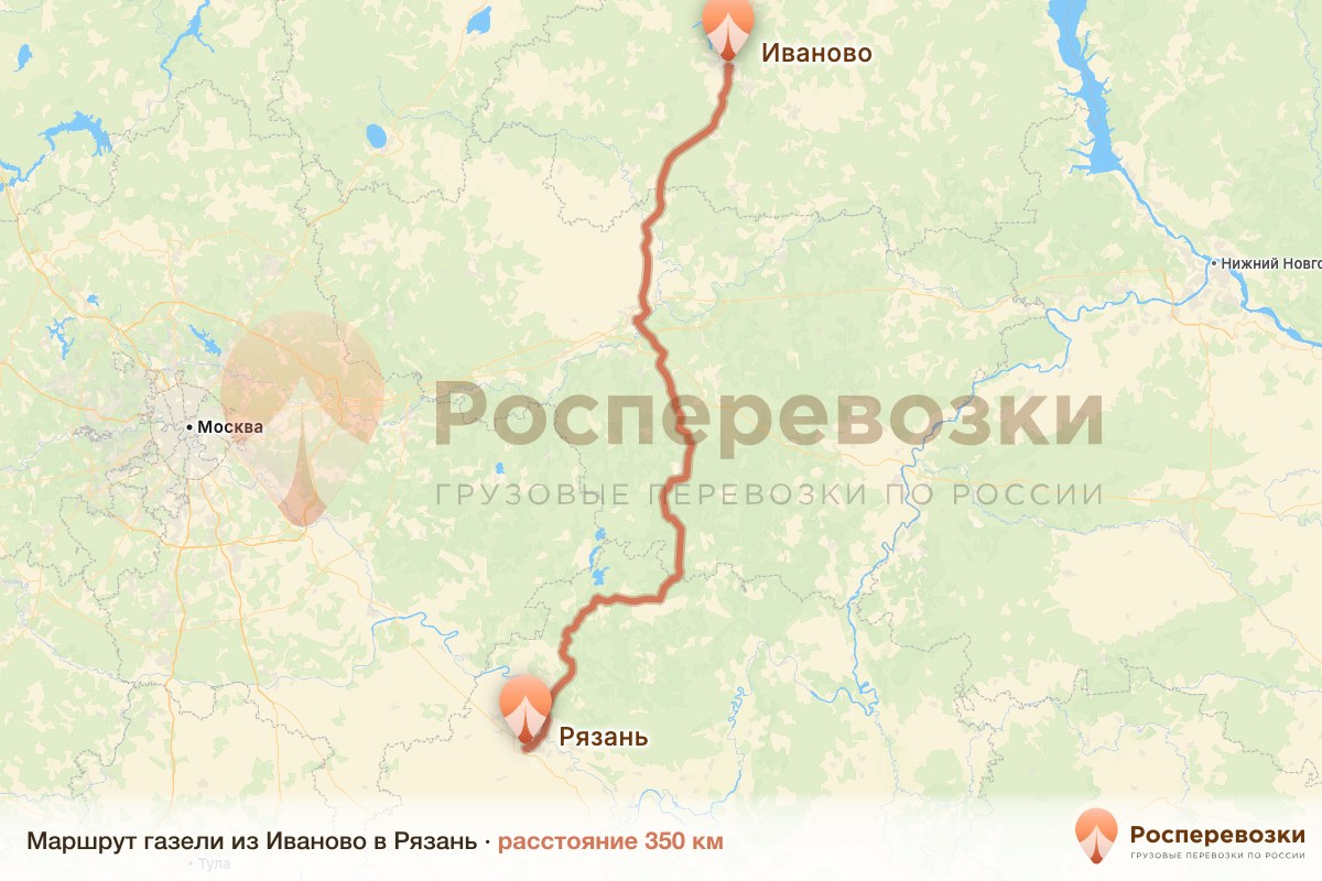 Газель Иваново Рязань