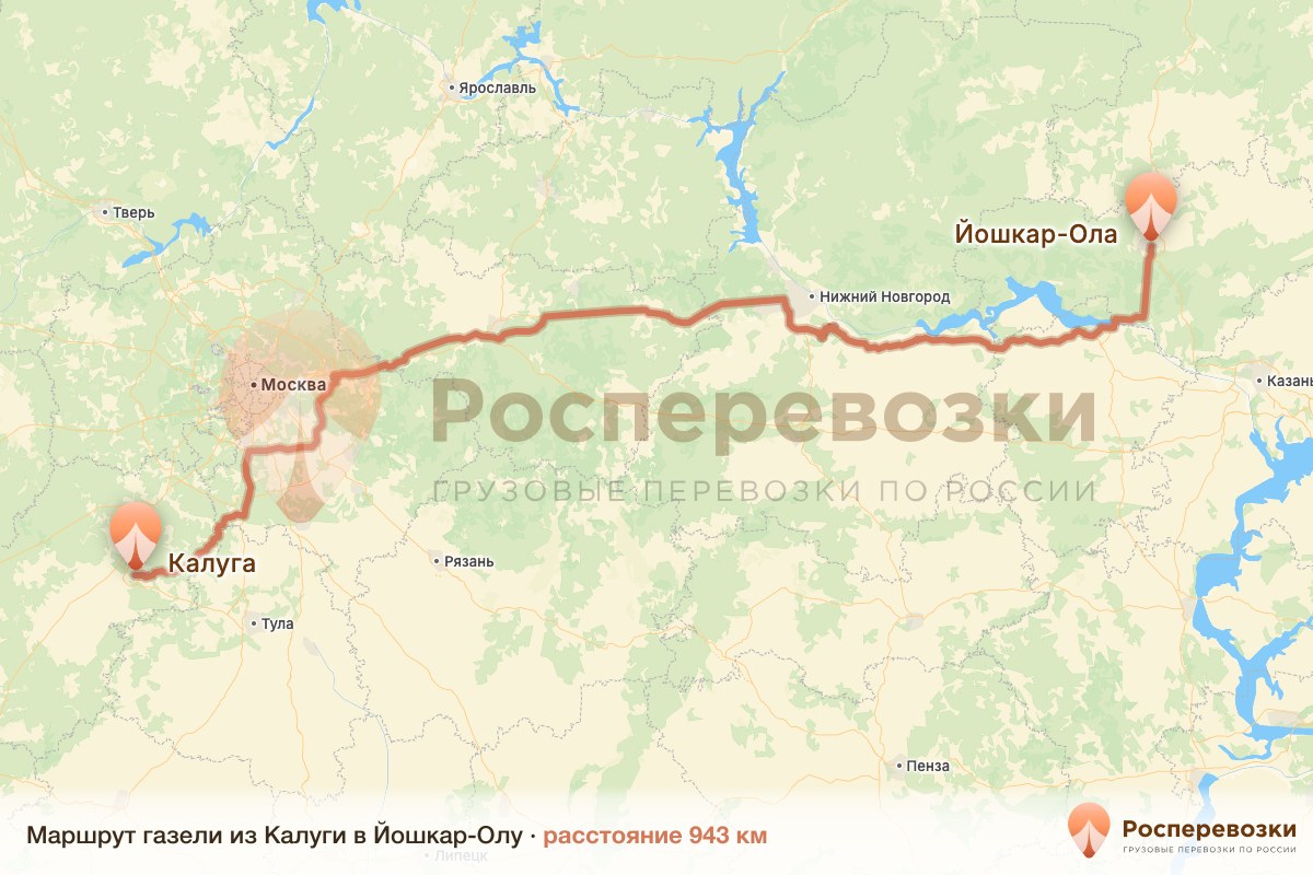 Газель Калуга Йошкар-Ола