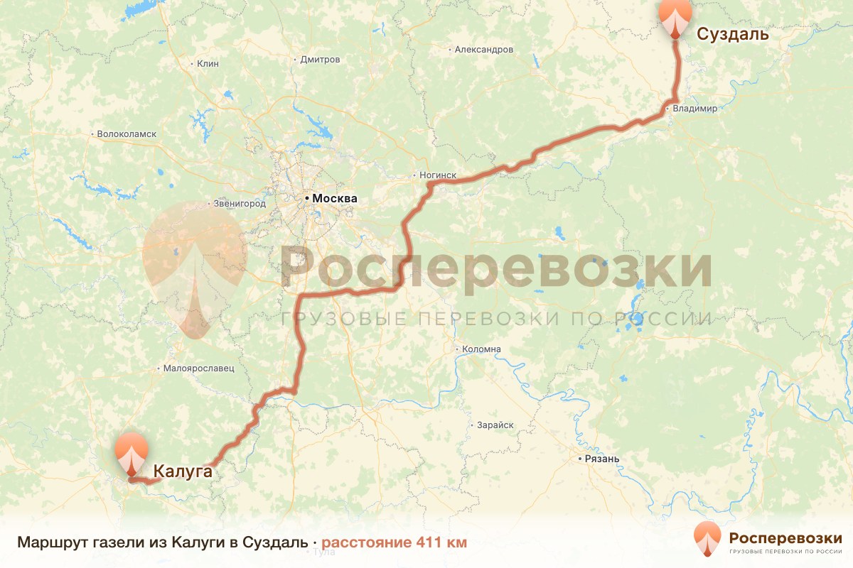 Газель Калуга Суздаль