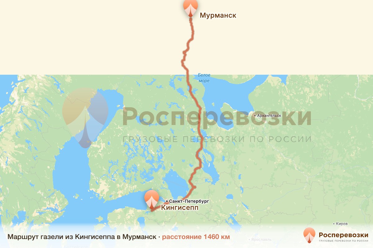 Газель Кингисепп Мурманск