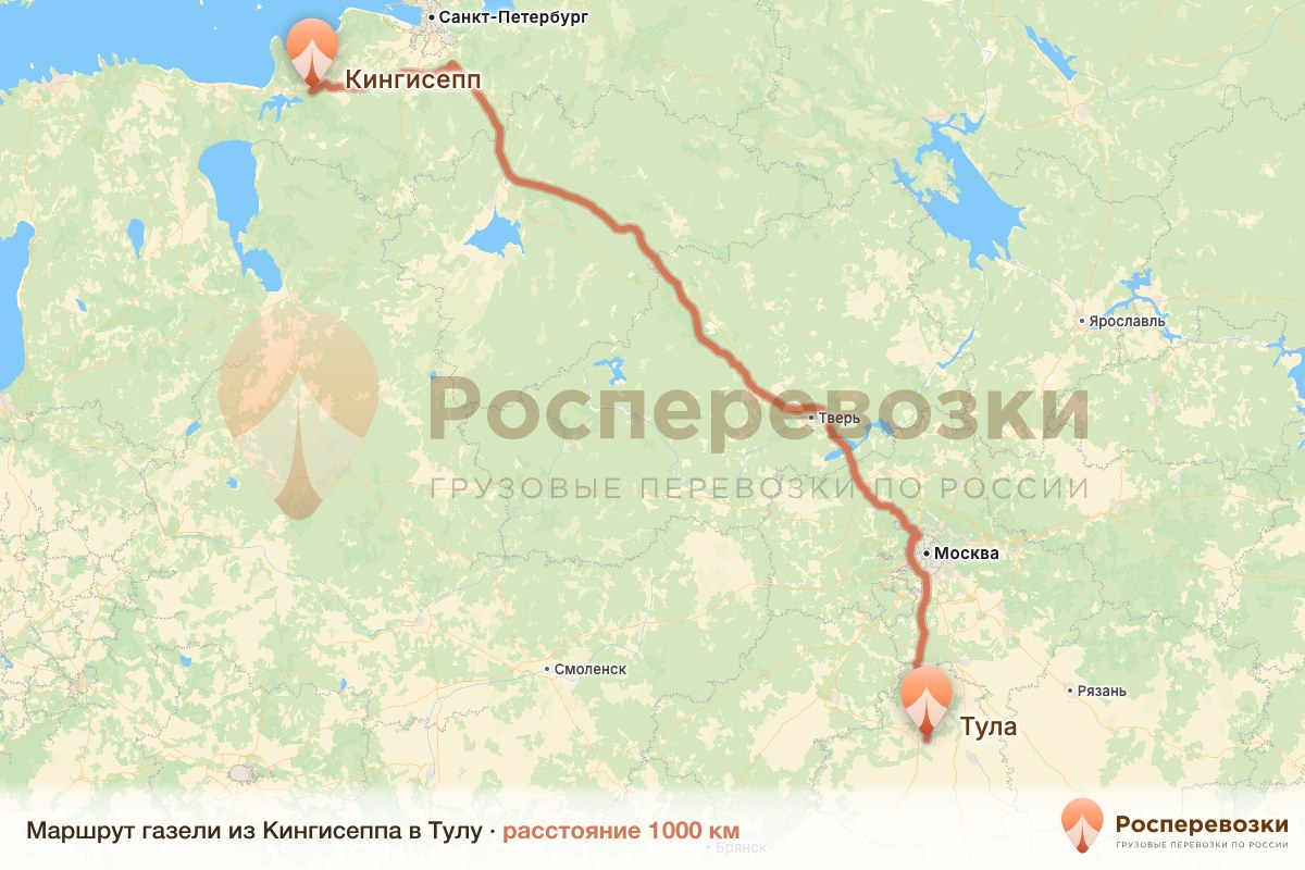 Газель Кингисепп Тула