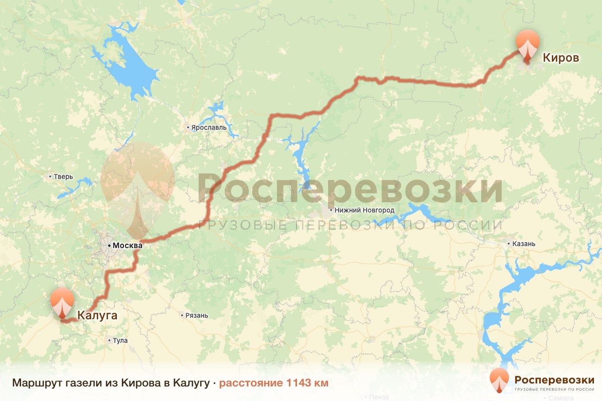 Газель Киров Калуга