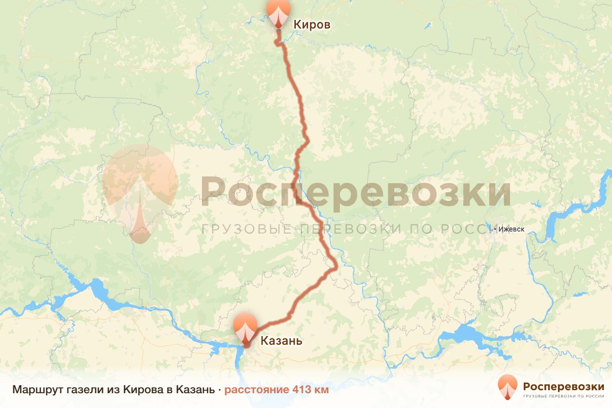 Газель Киров Казань