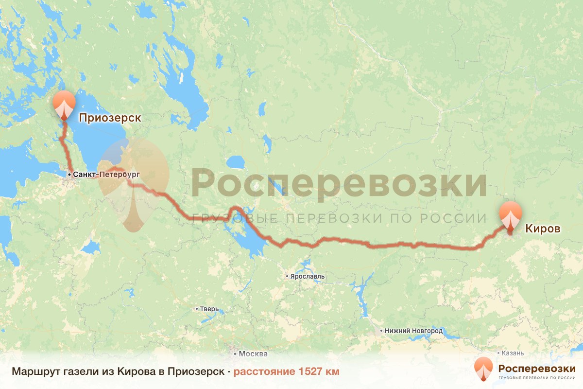 Газель Киров Приозерск