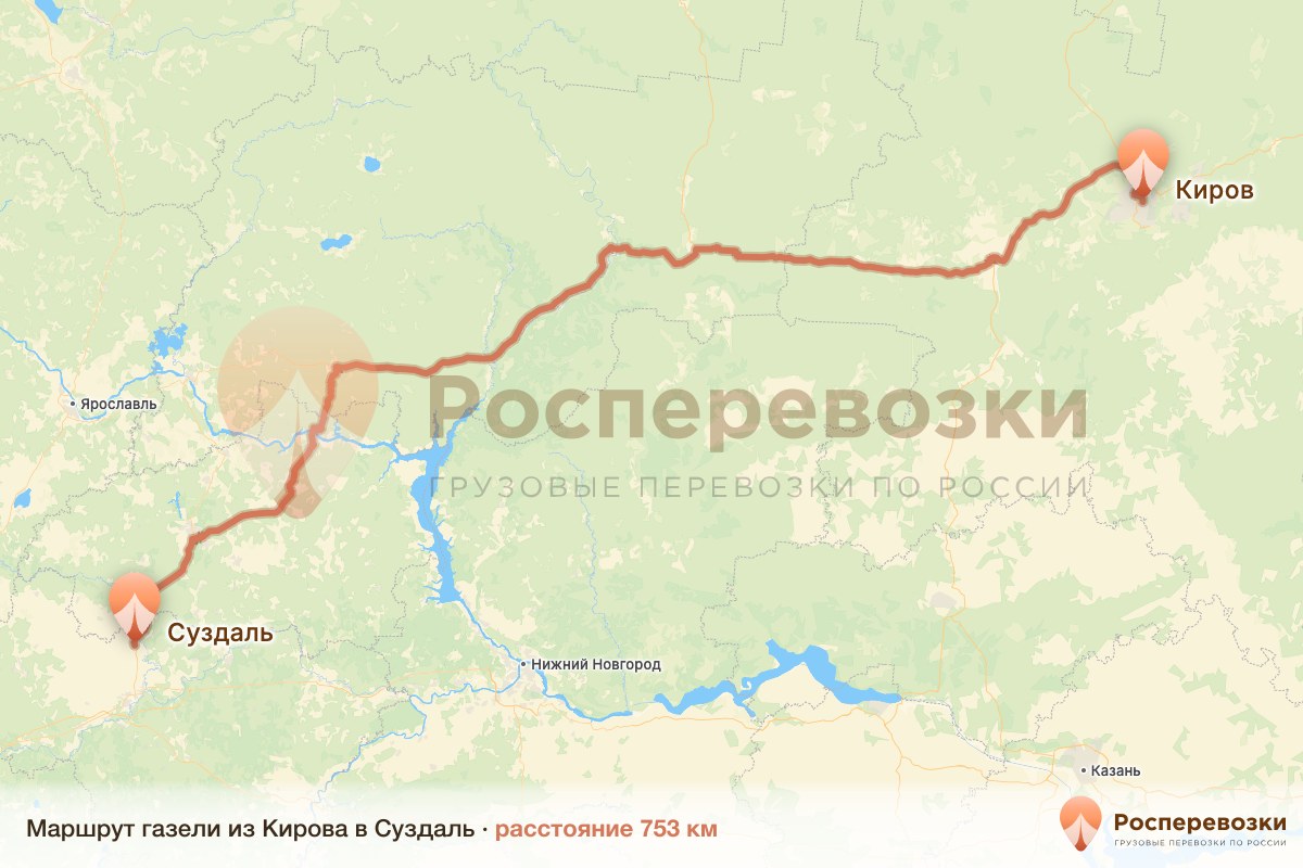 Газель Киров Суздаль