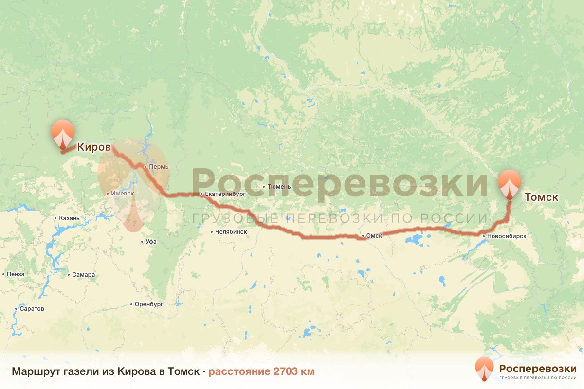 Газель Киров Томск