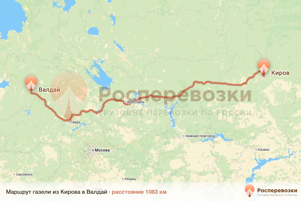 Газель Киров Валдай