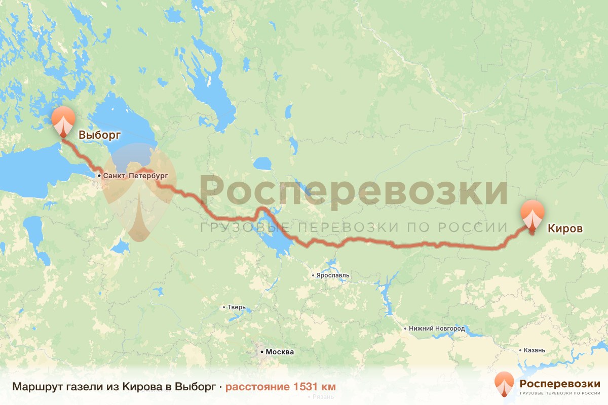 Газель Киров Выборг