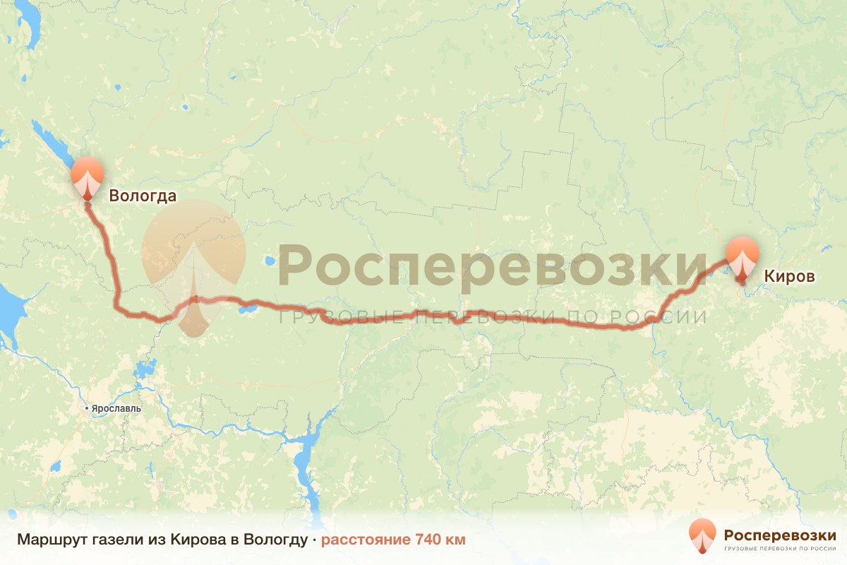 Газель Киров Вологда