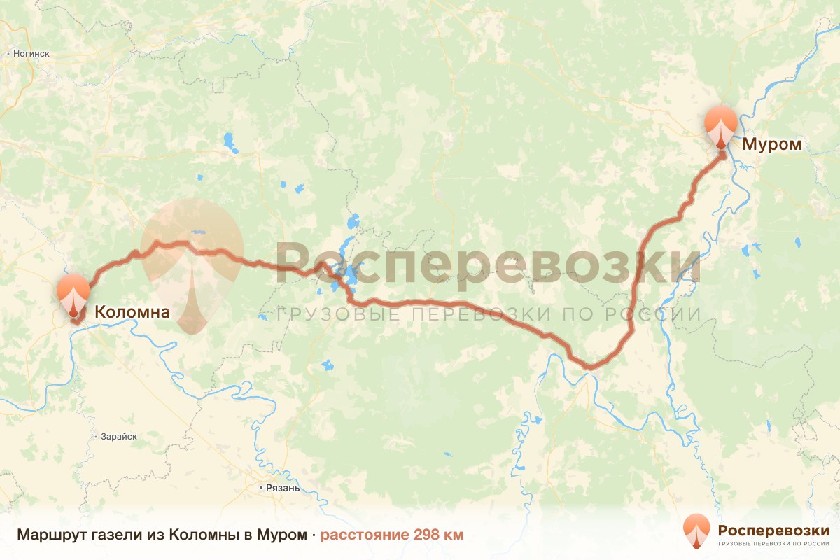 Газель Коломна Муром