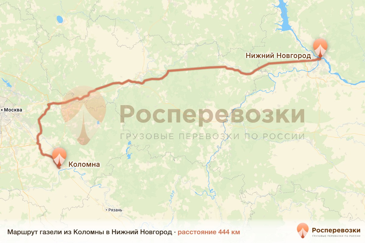 Газель Коломна Нижний Новгород