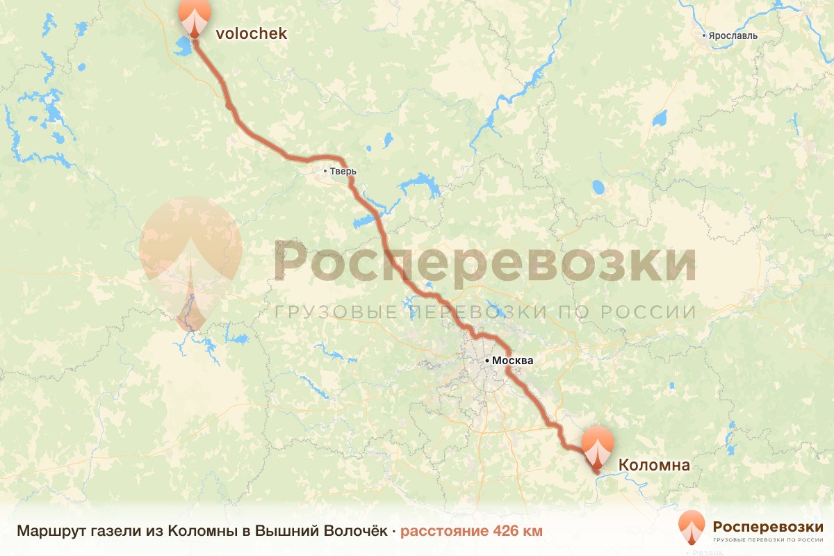 Газель Коломна Вышний Волочёк