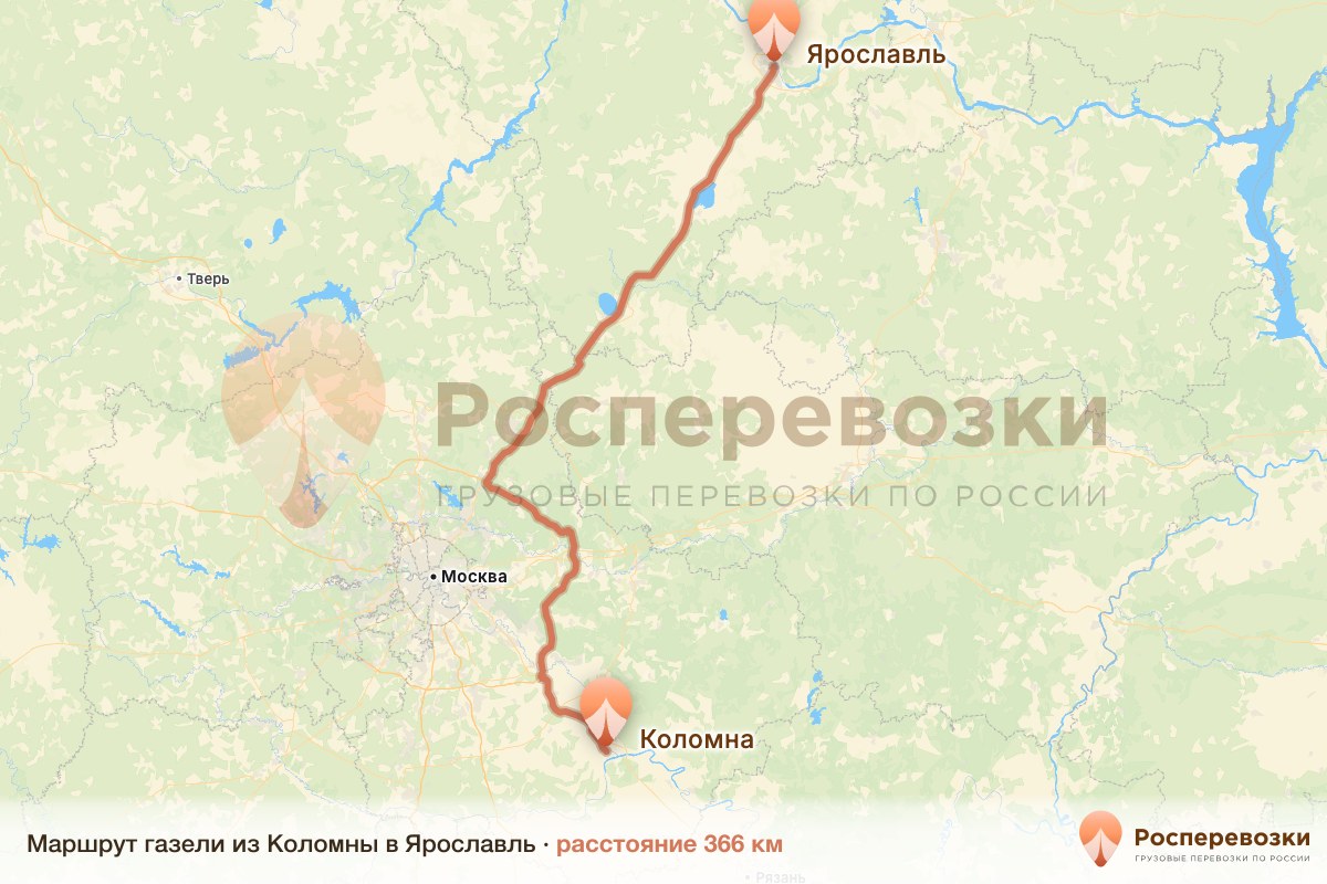Газель Коломна Ярославль